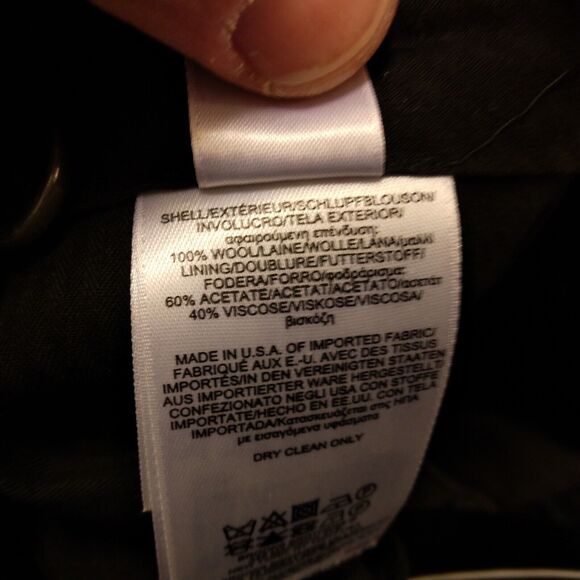 Brooks Brothers suit mens 1818 regent fit 45L wool 38x30 black 2 peice pants USA - Picture 16 of 16